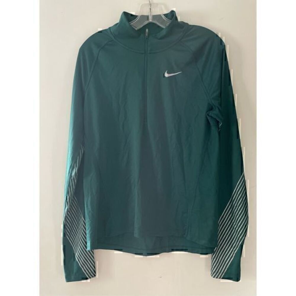 EUC Women’s Hunter Green Nike Dry Fit Running Long Sleeve Top